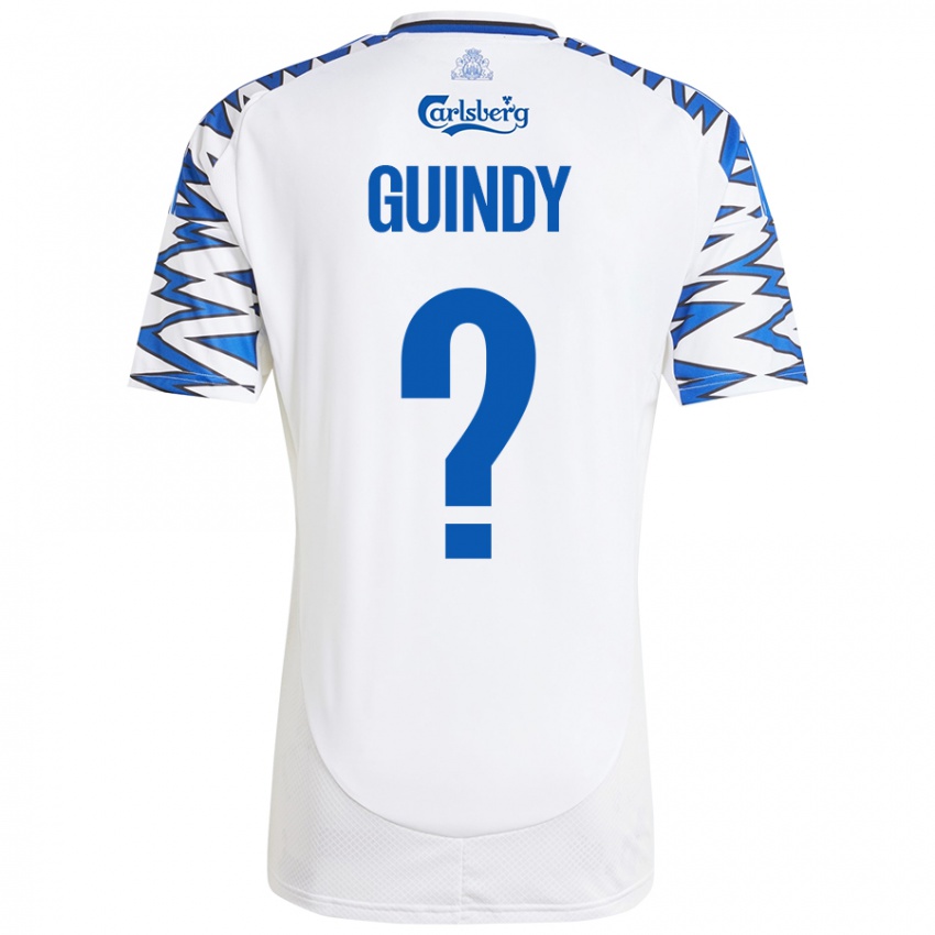 Niño Camiseta Eliot Guindy #0 Blanco Azul Cielo 1ª Equipación 2024/25 La Camisa Perú