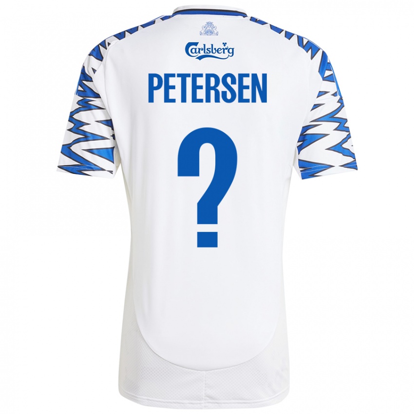 Niño Camiseta Frederik Petersen #0 Blanco Azul Cielo 1ª Equipación 2024/25 La Camisa Perú