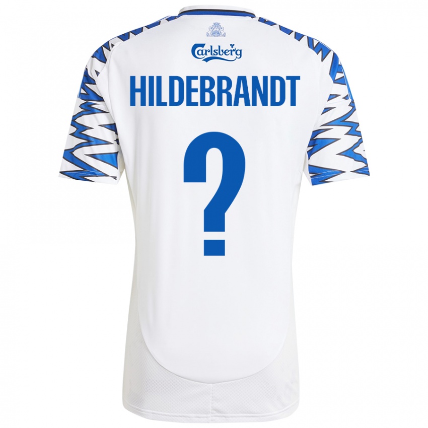 Niño Camiseta Sylvester Hildebrandt #0 Blanco Azul Cielo 1ª Equipación 2024/25 La Camisa Perú