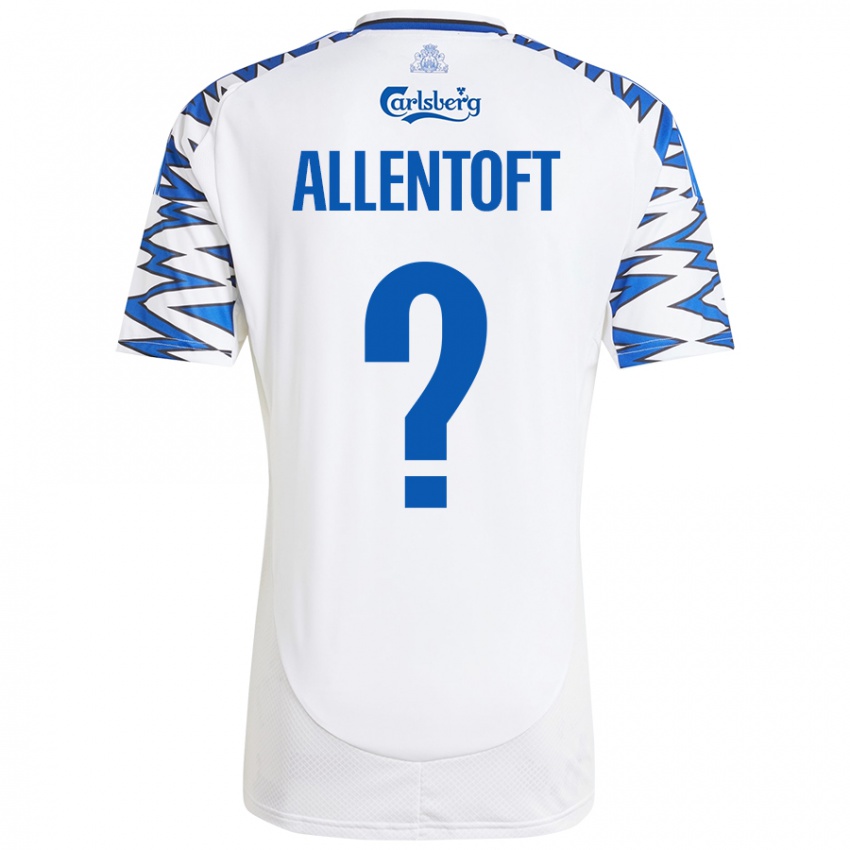 Niño Camiseta Philip Allentoft #0 Blanco Azul Cielo 1ª Equipación 2024/25 La Camisa Perú