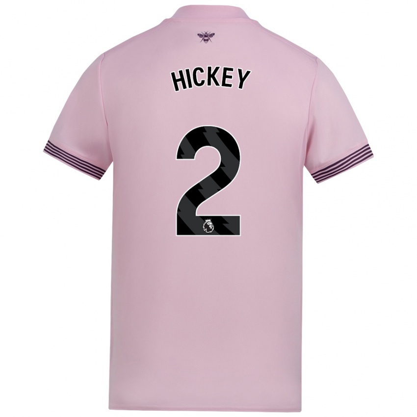 Niño Camiseta Aaron Hickey #2 Rosa 2ª Equipación 2024/25 La Camisa Perú