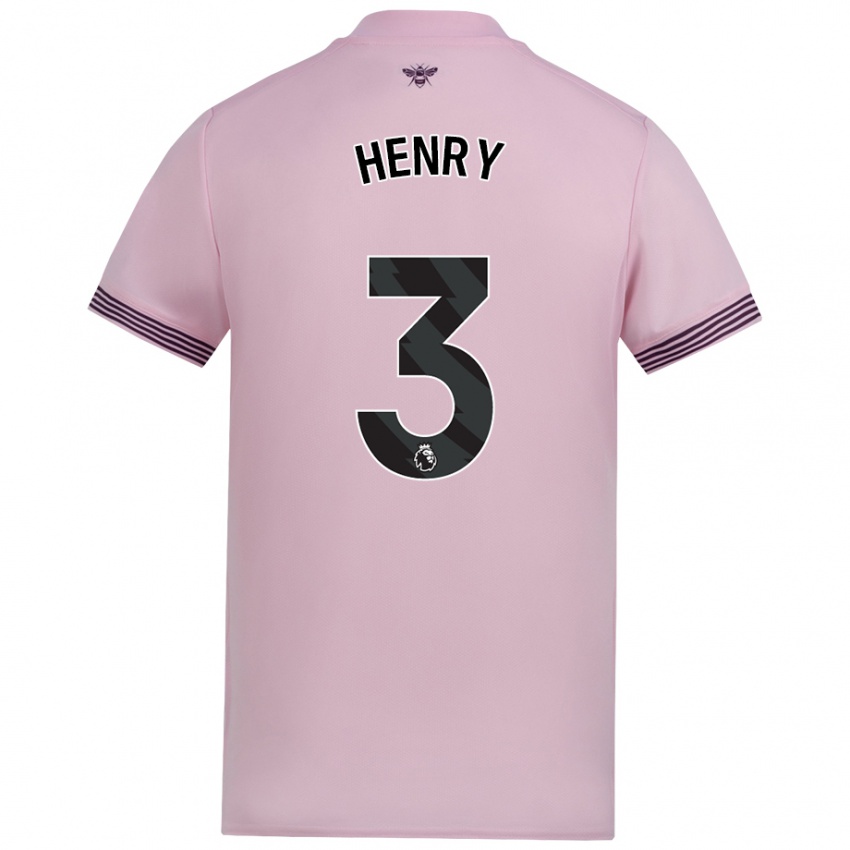 Niño Camiseta Rico Henry #3 Rosa 2ª Equipación 2024/25 La Camisa Perú