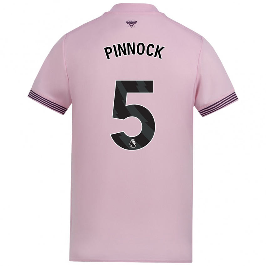 Niño Camiseta Ethan Pinnock #5 Rosa 2ª Equipación 2024/25 La Camisa Perú