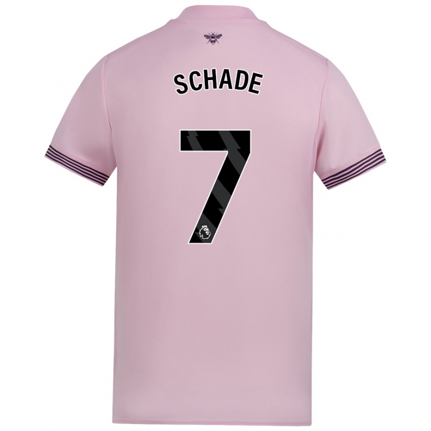 Niño Camiseta Kevin Schade #7 Rosa 2ª Equipación 2024/25 La Camisa Perú