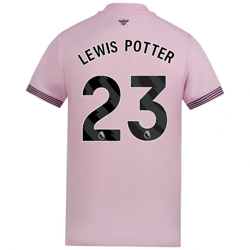 Niño Camiseta Keane Lewis-Potter #23 Rosa 2ª Equipación 2024/25 La Camisa Perú