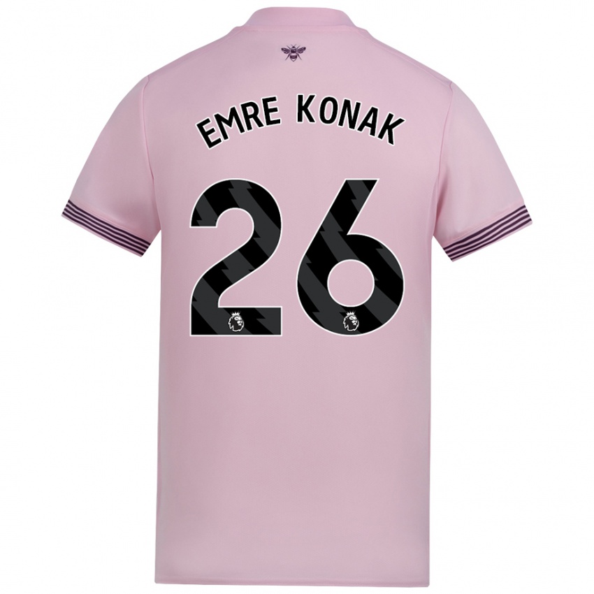 Niño Camiseta Yunus Emre Konak #26 Rosa 2ª Equipación 2024/25 La Camisa Perú