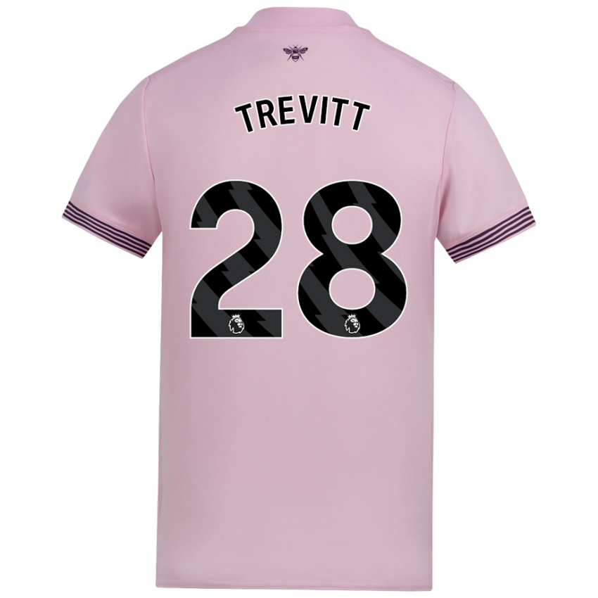 Niño Camiseta Ryan Trevitt #28 Rosa 2ª Equipación 2024/25 La Camisa Perú