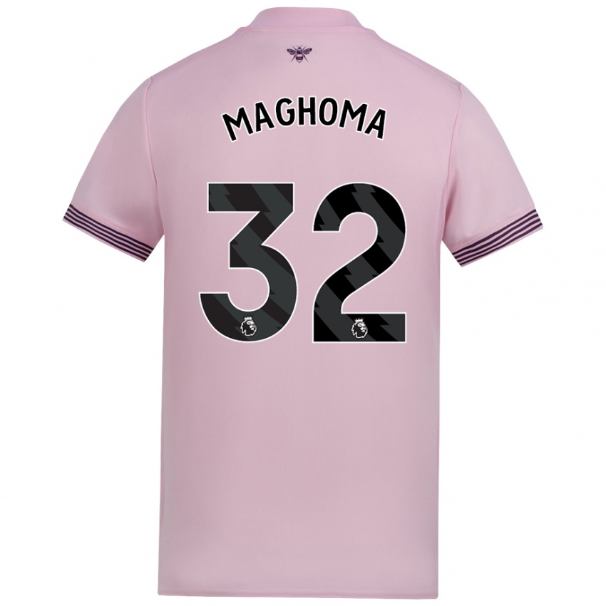 Niño Camiseta Paris Maghoma #32 Rosa 2ª Equipación 2024/25 La Camisa Perú