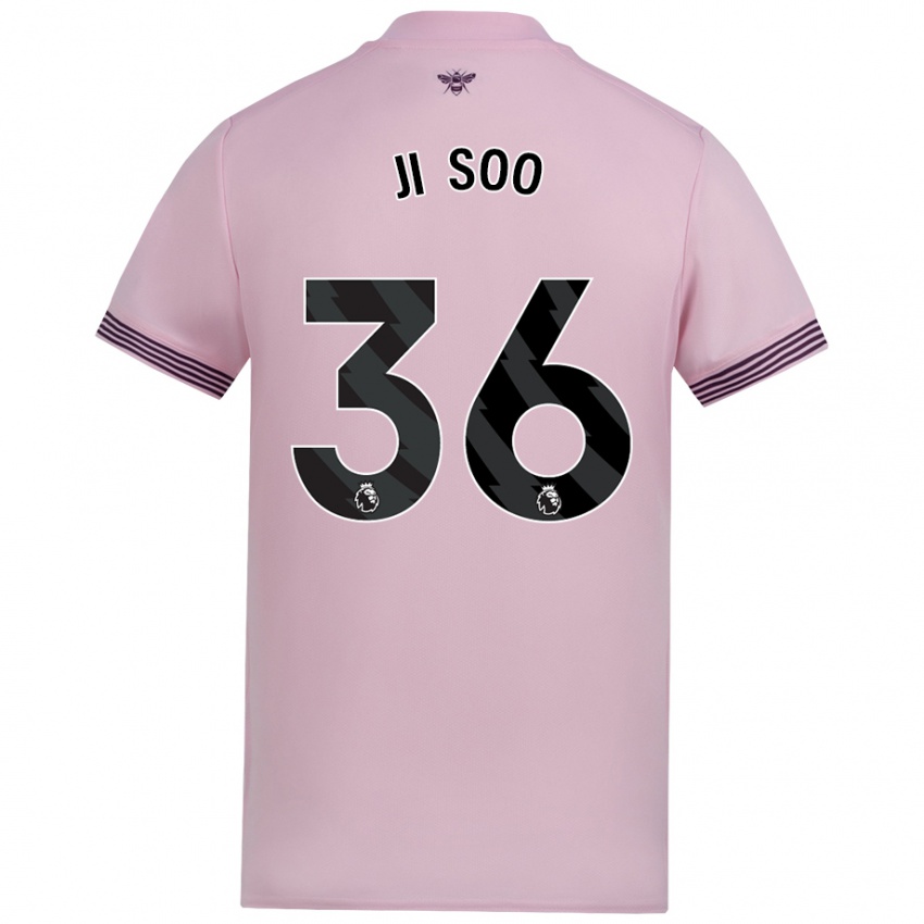 Niño Camiseta Ji-Soo Kim #36 Rosa 2ª Equipación 2024/25 La Camisa Perú