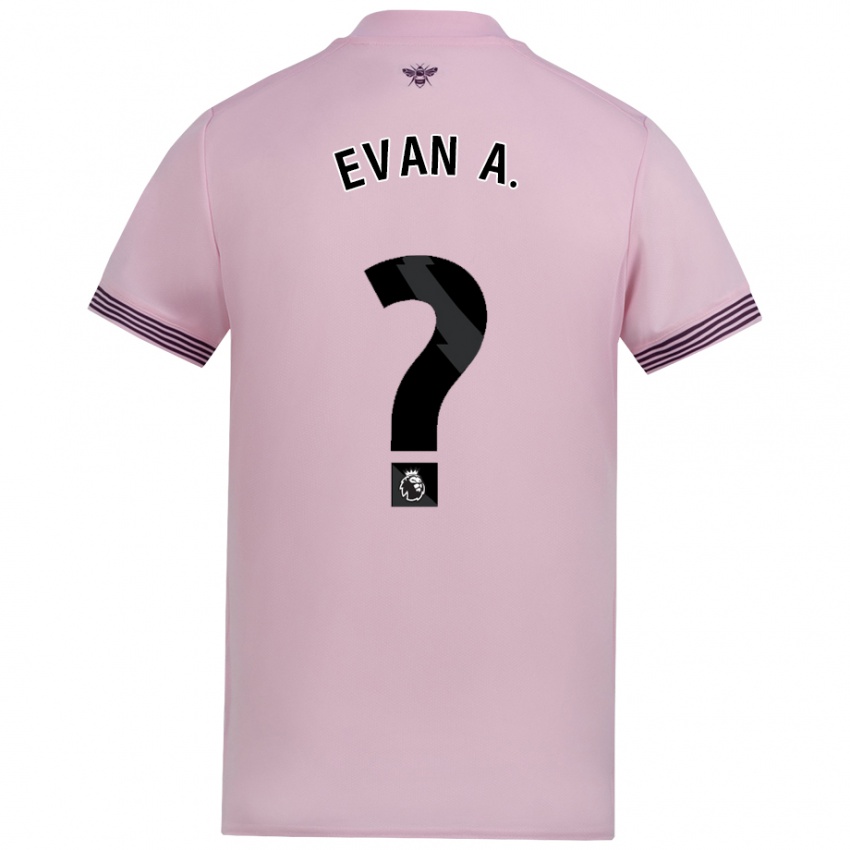 Niño Camiseta Evan Anderson #0 Rosa 2ª Equipación 2024/25 La Camisa Perú