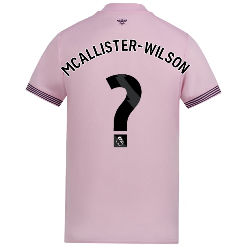 Niño Camiseta Zack Mcallister-Wilson #0 Rosa 2ª Equipación 2024/25 La Camisa Perú