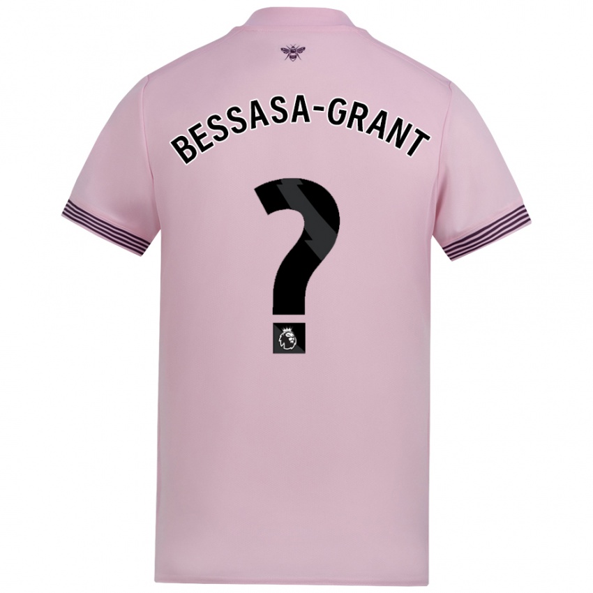 Niño Camiseta Mekhai Bessasa-Grant #0 Rosa 2ª Equipación 2024/25 La Camisa Perú