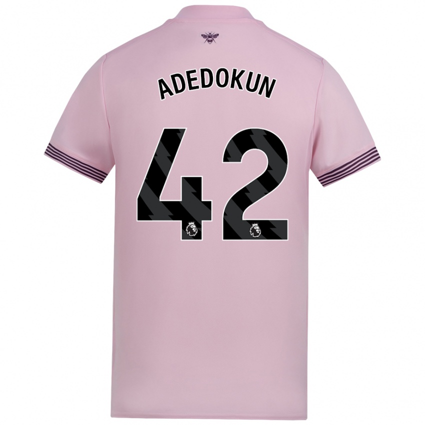 Niño Camiseta Val Adedokun #42 Rosa 2ª Equipación 2024/25 La Camisa Perú