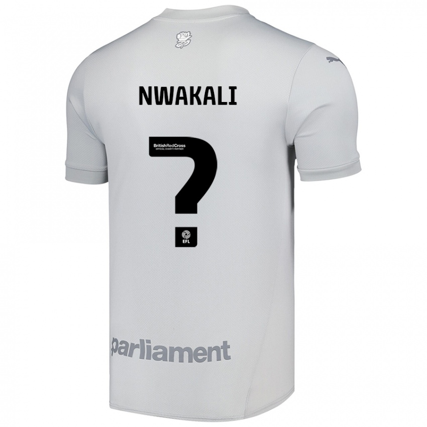 Niño Camiseta Kelechi Nwakali #0 Gris Plata 2ª Equipación 2024/25 La Camisa Perú