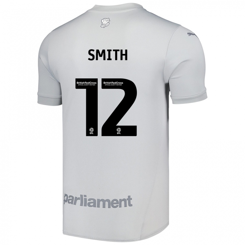 Niño Camiseta Jackson Smith #12 Gris Plata 2ª Equipación 2024/25 La Camisa Perú