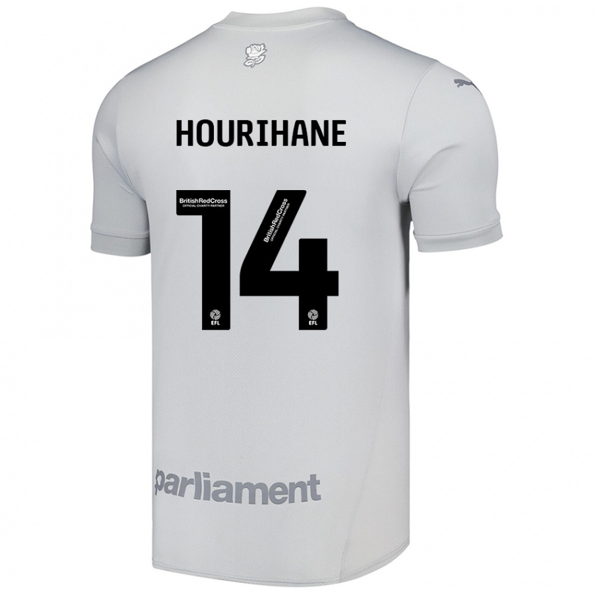 Niño Camiseta Conor Hourihane #14 Gris Plata 2ª Equipación 2024/25 La Camisa Perú