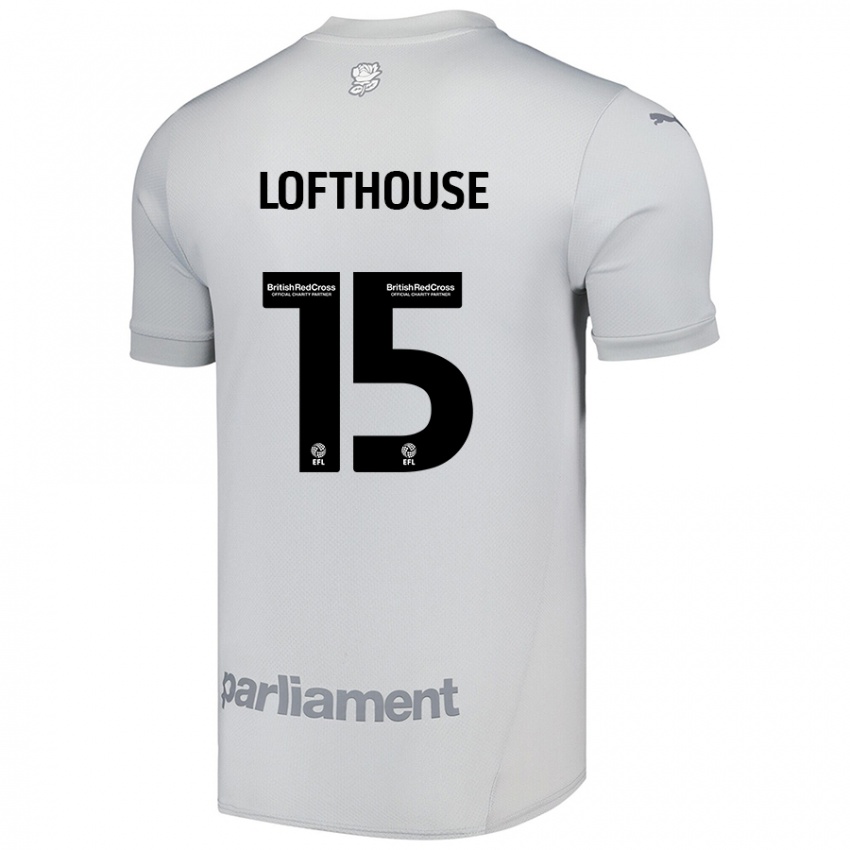 Niño Camiseta Kyran Lofthouse #15 Gris Plata 2ª Equipación 2024/25 La Camisa Perú