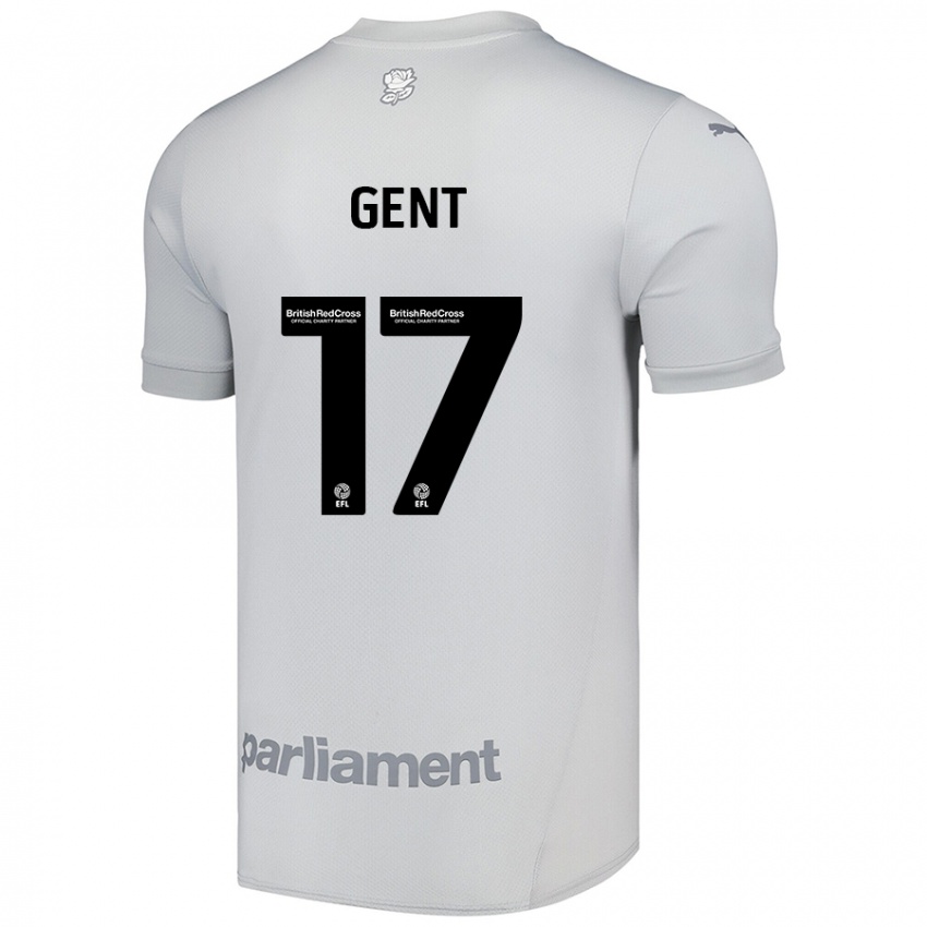 Niño Camiseta Georgie Gent #17 Gris Plata 2ª Equipación 2024/25 La Camisa Perú