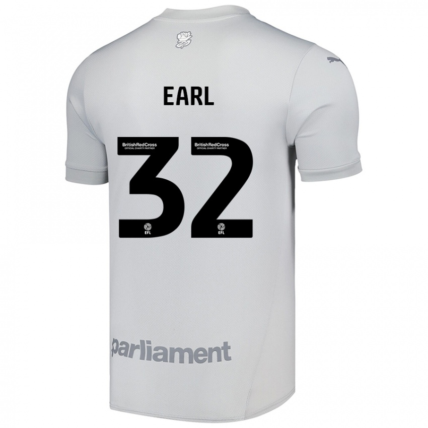 Niño Camiseta Josh Earl #32 Gris Plata 2ª Equipación 2024/25 La Camisa Perú