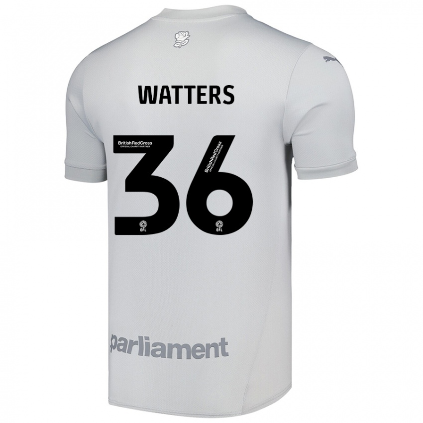 Niño Camiseta Max Watters #36 Gris Plata 2ª Equipación 2024/25 La Camisa Perú