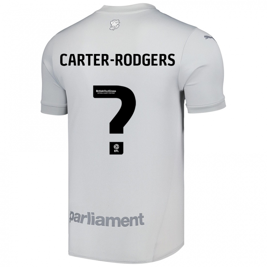 Niño Camiseta Trent Carter-Rodgers #0 Gris Plata 2ª Equipación 2024/25 La Camisa Perú