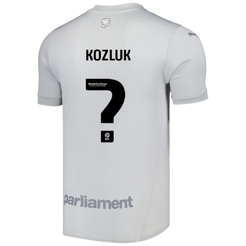 Niño Camiseta Ziggy Kozluk #0 Gris Plata 2ª Equipación 2024/25 La Camisa Perú