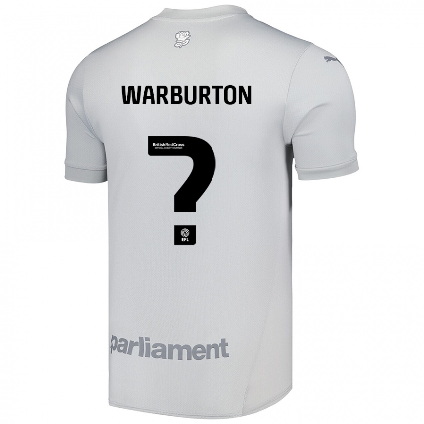 Niño Camiseta Owen Warburton #0 Gris Plata 2ª Equipación 2024/25 La Camisa Perú