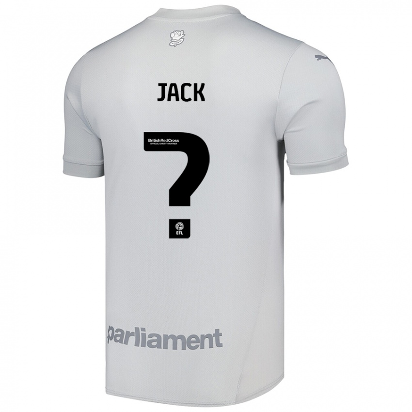 Niño Camiseta Jack Woodcock #0 Gris Plata 2ª Equipación 2024/25 La Camisa Perú