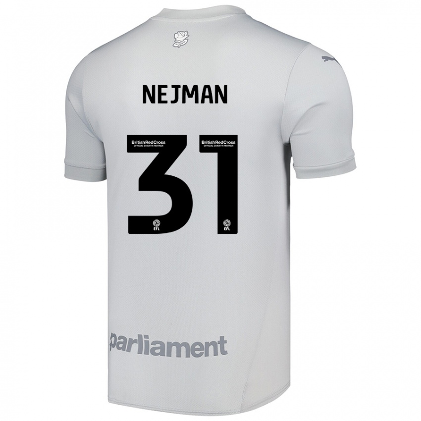 Niño Camiseta Harrison Nejman #31 Gris Plata 2ª Equipación 2024/25 La Camisa Perú