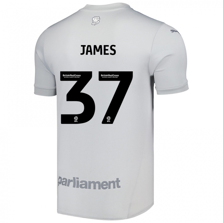 Niño Camiseta Nathan James #37 Gris Plata 2ª Equipación 2024/25 La Camisa Perú