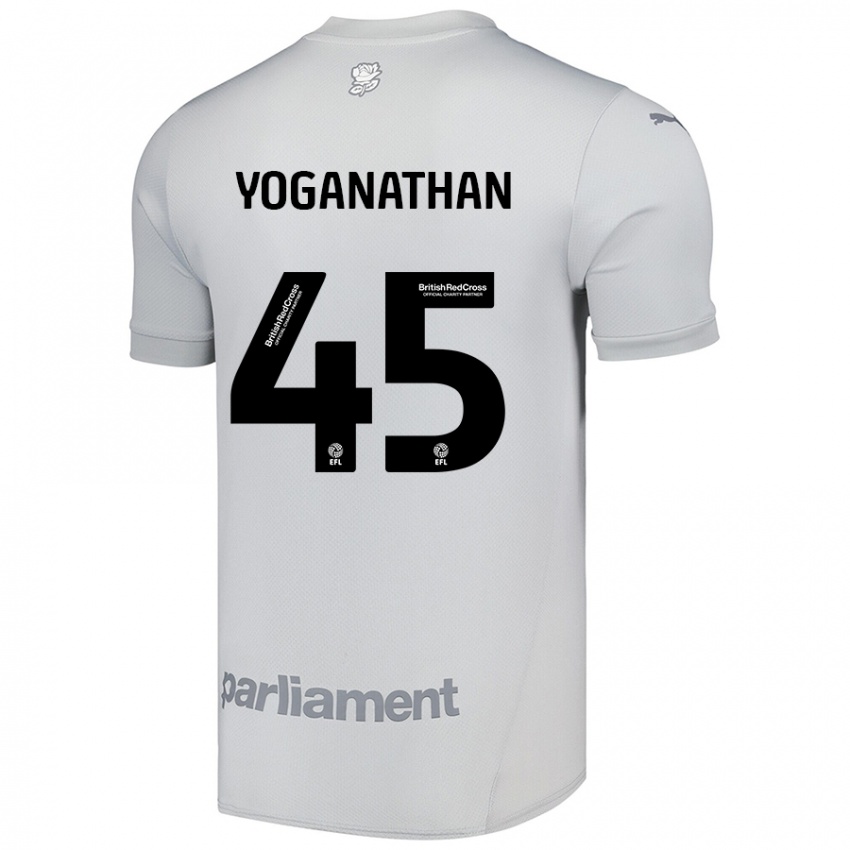 Niño Camiseta Vimal Yoganathan #45 Gris Plata 2ª Equipación 2024/25 La Camisa Perú