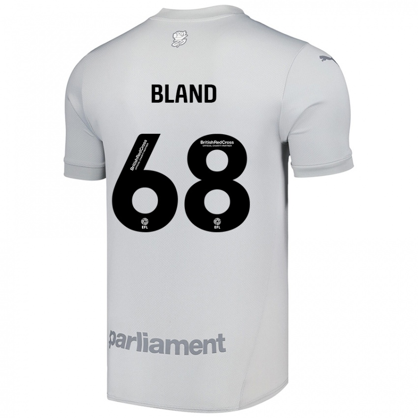 Niño Camiseta Jonathan Bland #68 Gris Plata 2ª Equipación 2024/25 La Camisa Perú