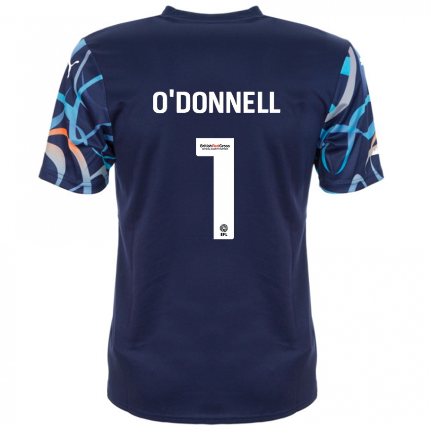 Niño Camiseta Richard O'donnell #1 Azul Marino 2ª Equipación 2024/25 La Camisa Perú