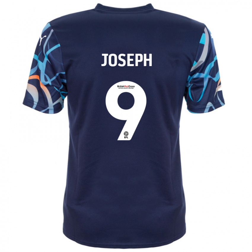 Niño Camiseta Kyle Joseph #9 Azul Marino 2ª Equipación 2024/25 La Camisa Perú