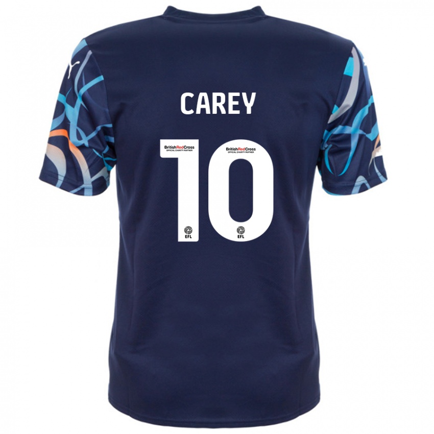 Niño Camiseta Sonny Carey #10 Azul Marino 2ª Equipación 2024/25 La Camisa Perú