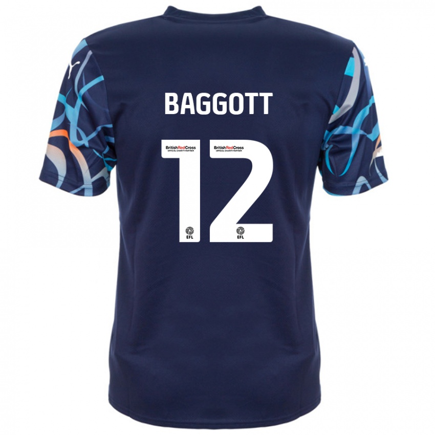 Niño Camiseta Elkan Baggott #12 Azul Marino 2ª Equipación 2024/25 La Camisa Perú