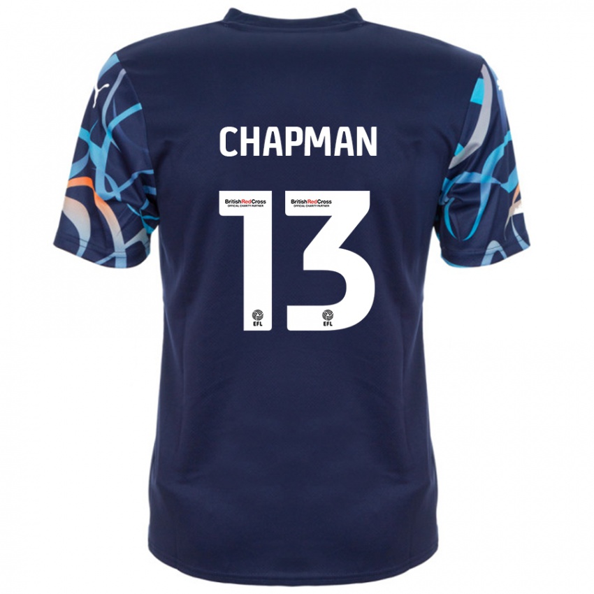 Niño Camiseta Mackenzie Chapman #13 Azul Marino 2ª Equipación 2024/25 La Camisa Perú