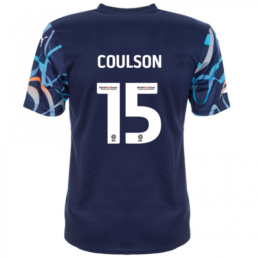 Niño Camiseta Hayden Coulson #15 Azul Marino 2ª Equipación 2024/25 La Camisa Perú