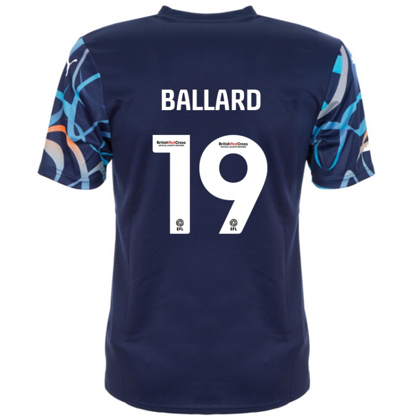 Niño Camiseta Dom Ballard #19 Azul Marino 2ª Equipación 2024/25 La Camisa Perú