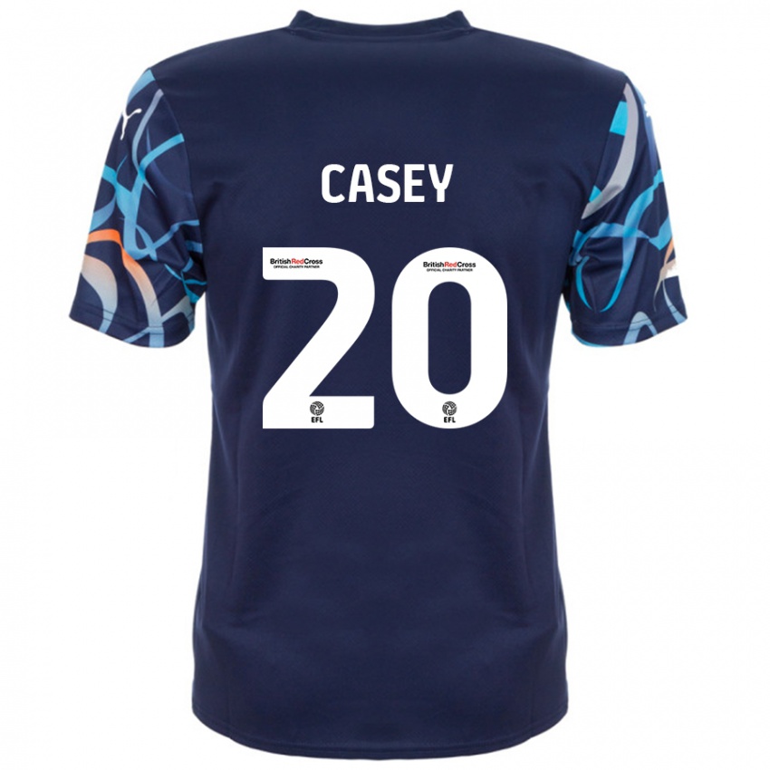 Niño Camiseta Oliver Casey #20 Azul Marino 2ª Equipación 2024/25 La Camisa Perú