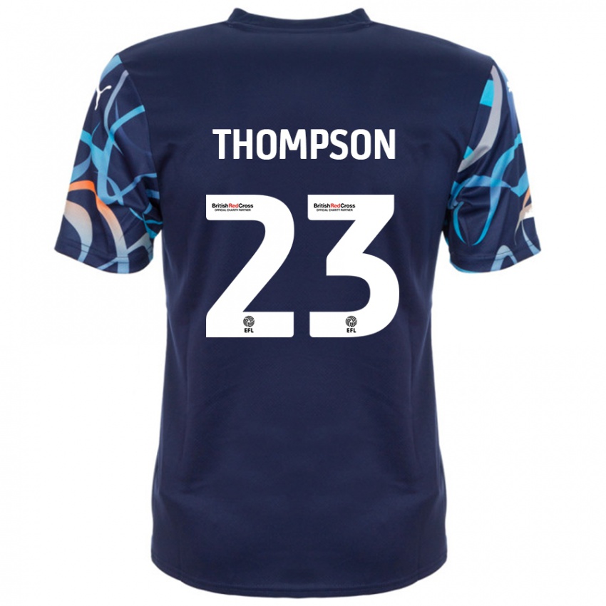 Niño Camiseta Dominic Thompson #23 Azul Marino 2ª Equipación 2024/25 La Camisa Perú