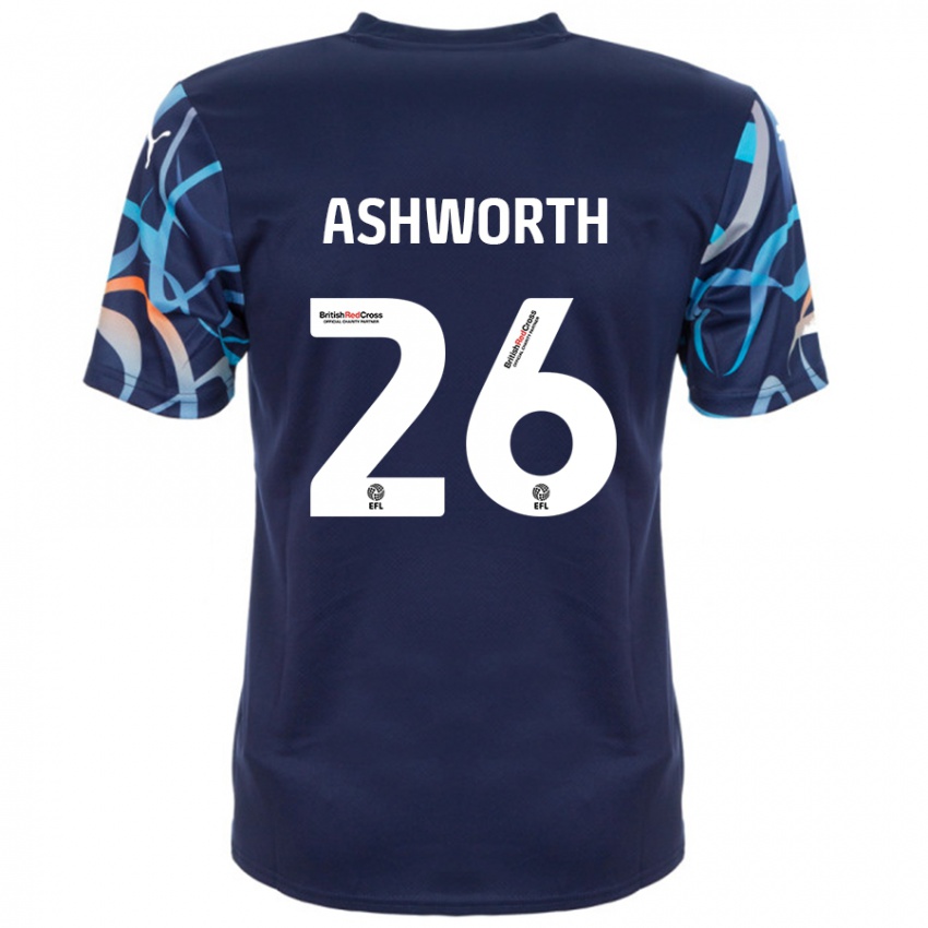 Niño Camiseta Zac Ashworth #26 Azul Marino 2ª Equipación 2024/25 La Camisa Perú