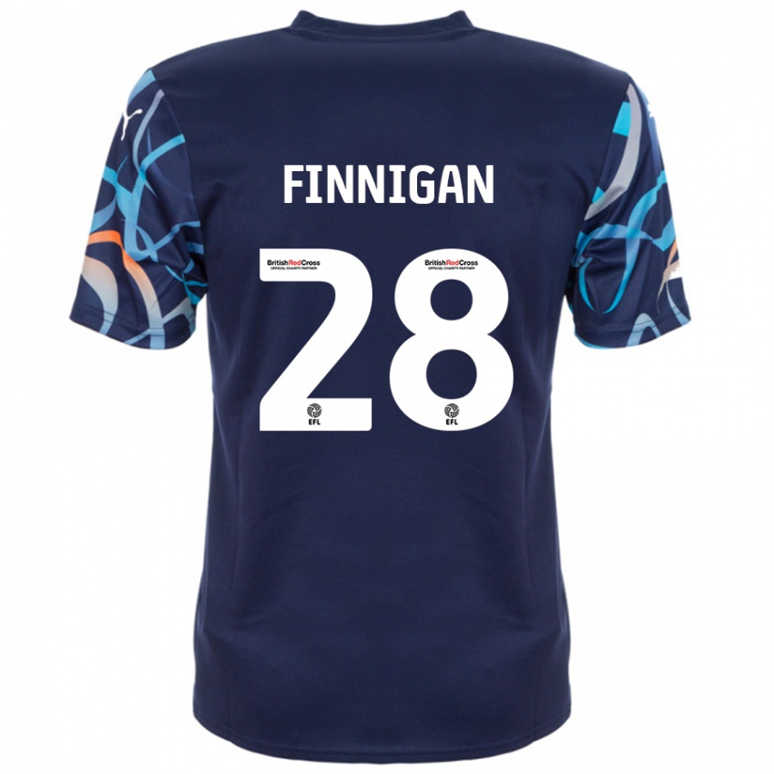 Niño Camiseta Ryan Finnigan #28 Azul Marino 2ª Equipación 2024/25 La Camisa Perú