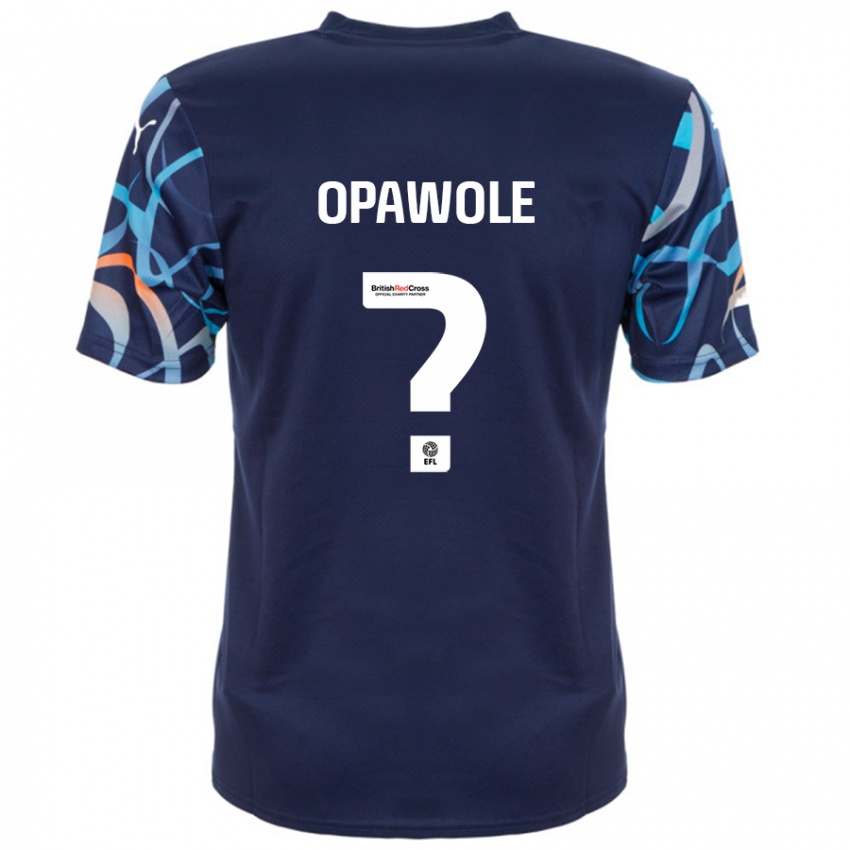 Niño Camiseta Johnson Opawole #0 Azul Marino 2ª Equipación 2024/25 La Camisa Perú