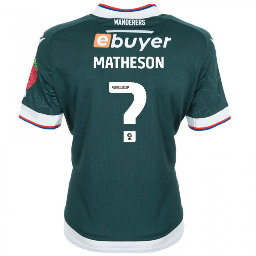 Niño Camiseta Luke Matheson #0 Verde Oscuro 2ª Equipación 2024/25 La Camisa Perú