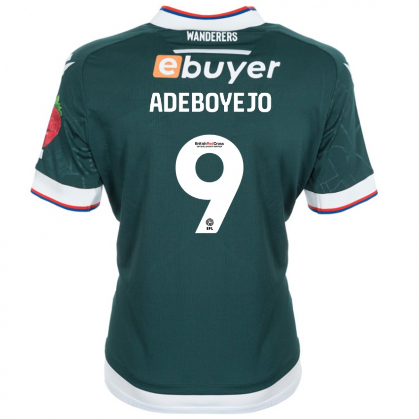 Niño Camiseta Victor Adeboyejo #9 Verde Oscuro 2ª Equipación 2024/25 La Camisa Perú