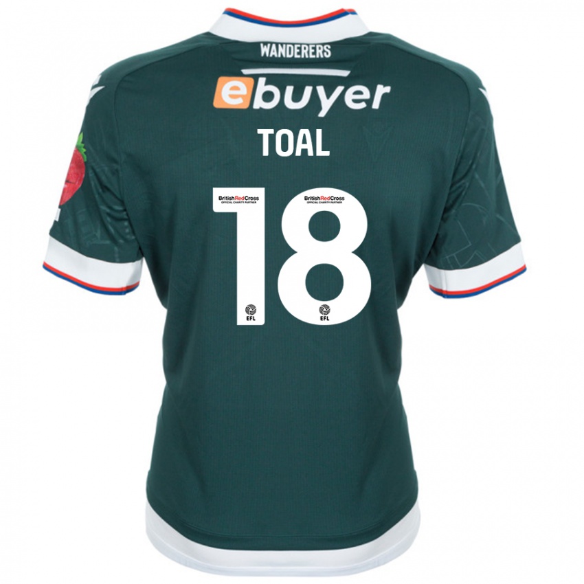 Niño Camiseta Eoin Toal #18 Verde Oscuro 2ª Equipación 2024/25 La Camisa Perú