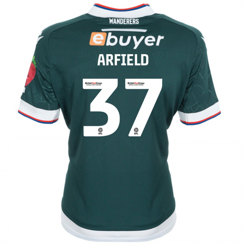 Niño Camiseta Scott Arfield #37 Verde Oscuro 2ª Equipación 2024/25 La Camisa Perú