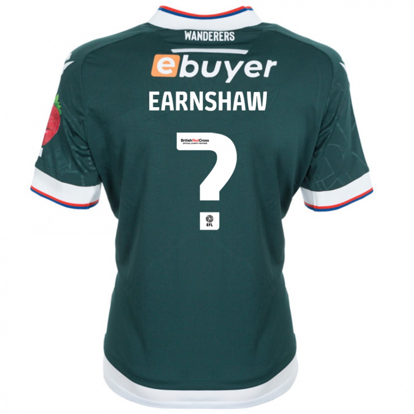 Niño Camiseta Lucy Earnshaw #0 Verde Oscuro 2ª Equipación 2024/25 La Camisa Perú