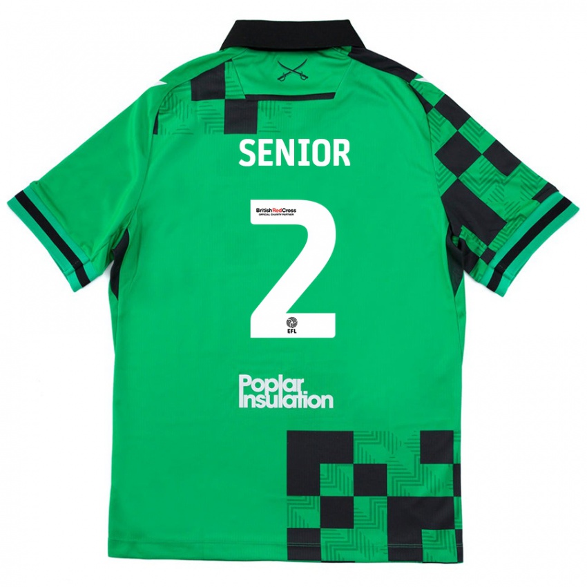 Niño Camiseta Joel Senior #2 Verde Negro 2ª Equipación 2024/25 La Camisa Perú